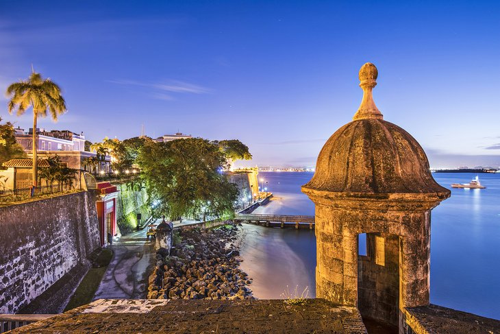 Old San Juan at dusk