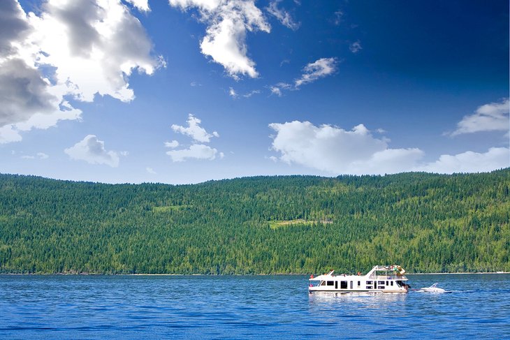 Houseboat on Shuswap Lake