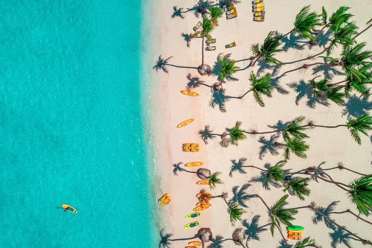 Aerial view of Bavaro, Dominican Republic