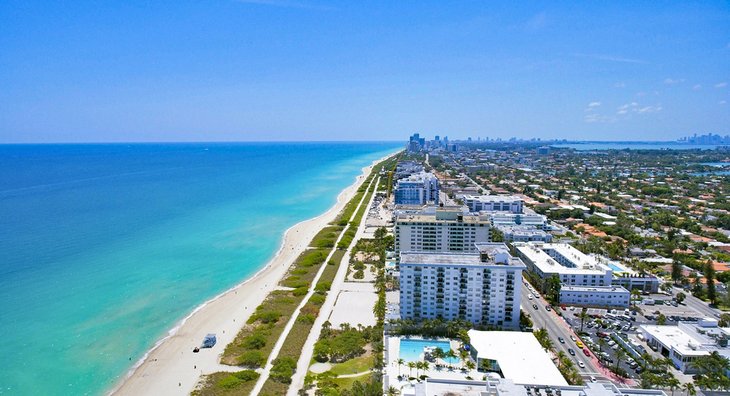 Aerial view of Surfside Beach