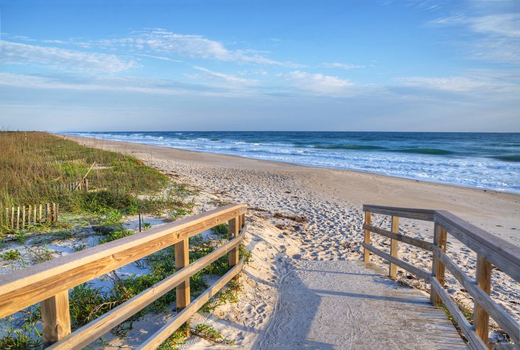 Pathway down to Canaveral National Seashore