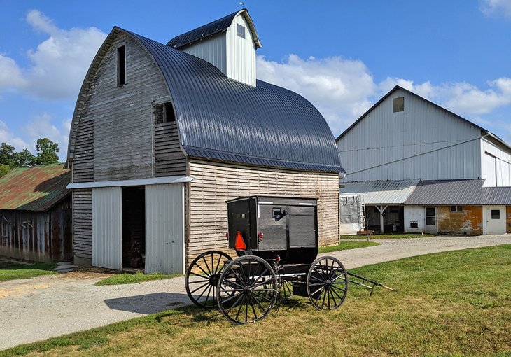 Amish farm in Indiana