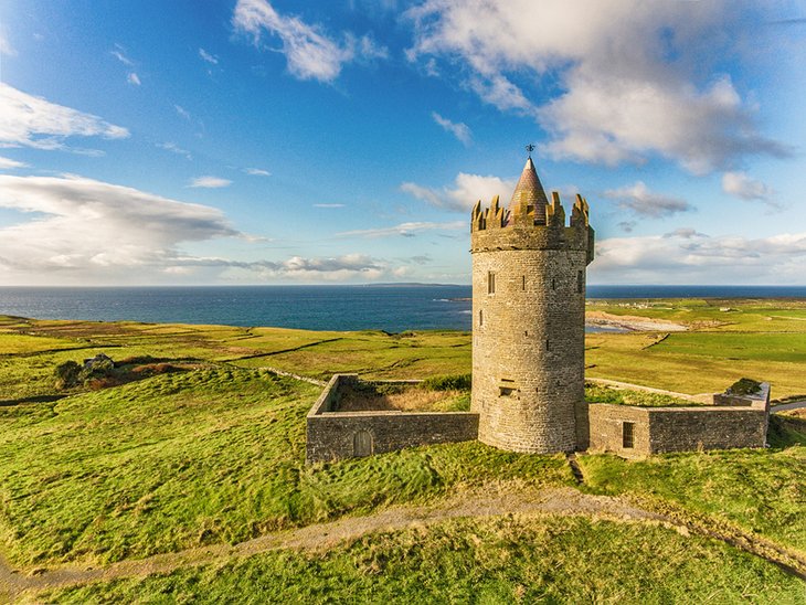 Doonagore Castle in Doolin, near the Cliffs of Moher