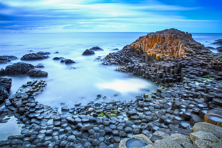 Dusk at the Giant's Causeway