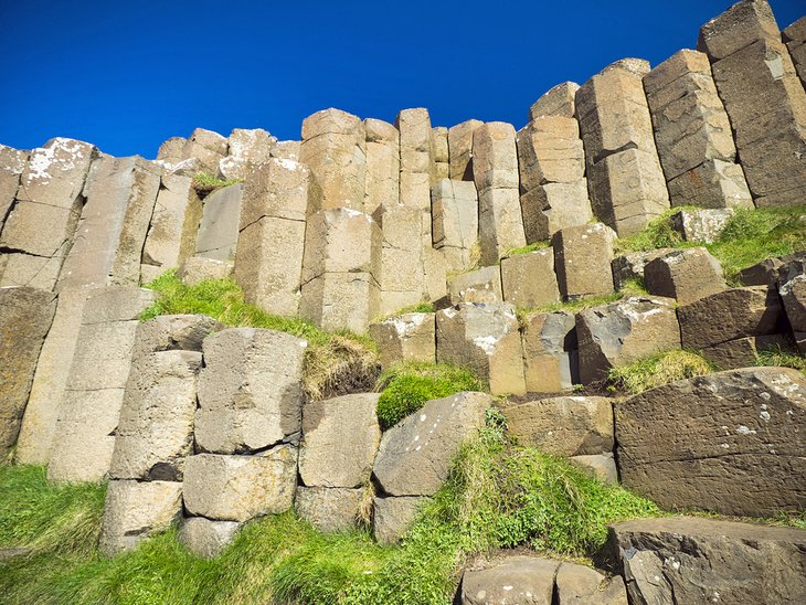 Rock columns at the Giant's Causeway