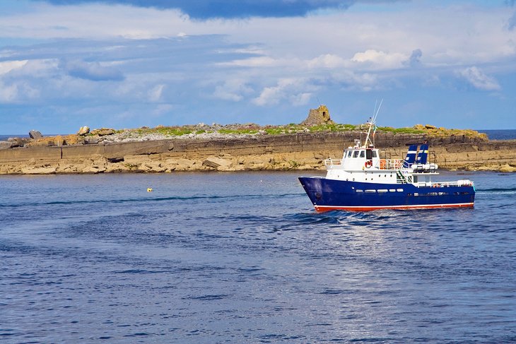 Ferry departing Doolin for the Aran Islands