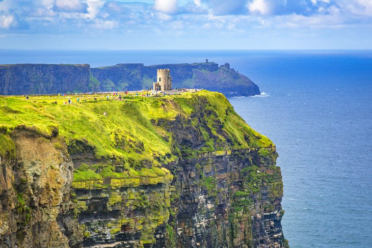 O' Brian's Tower at the spectacular Cliffs of Moher