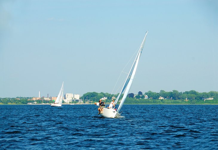 Sailing on Lake Muskegon
