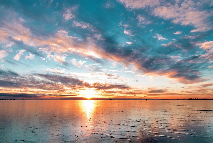 Lake St. Clair at sunset