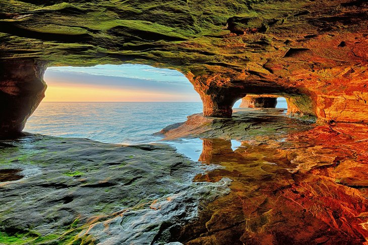 Sea cave on Lake Superior