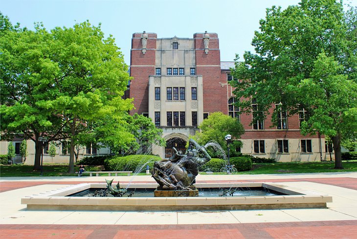 Fountain at the University of Michigan in Ann Arbor