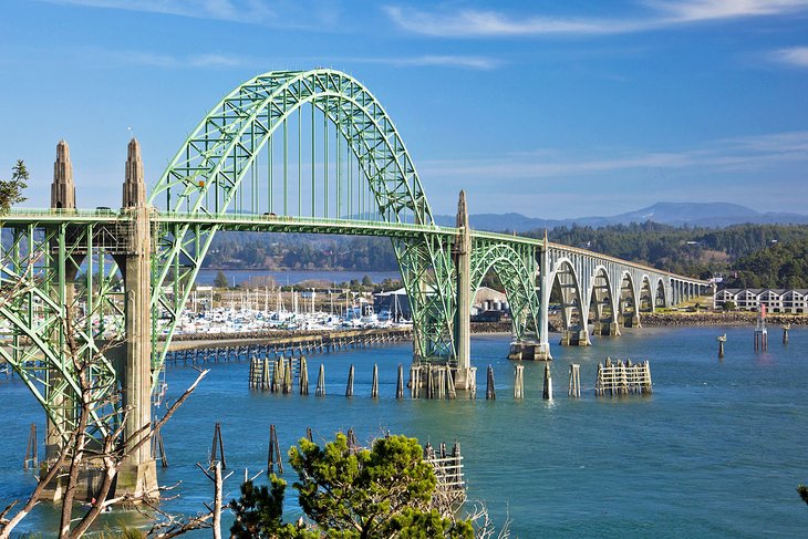 Yaquina Bay Bridge in Newport