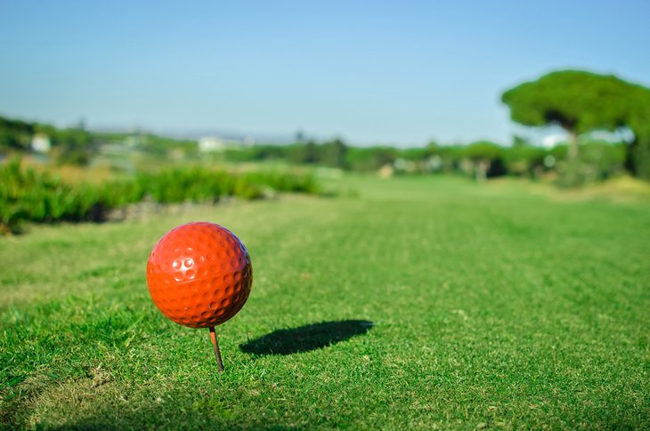 Teeing off at San Lorenzo Golf Course