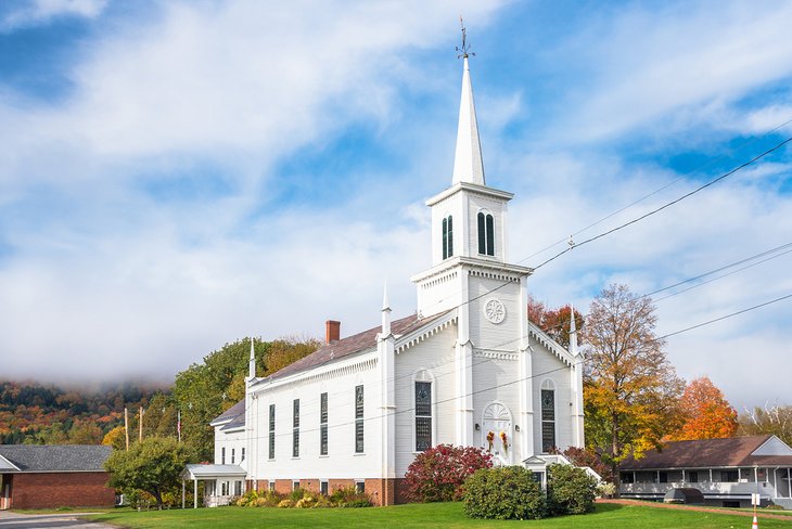 Wooden church in Waterbury