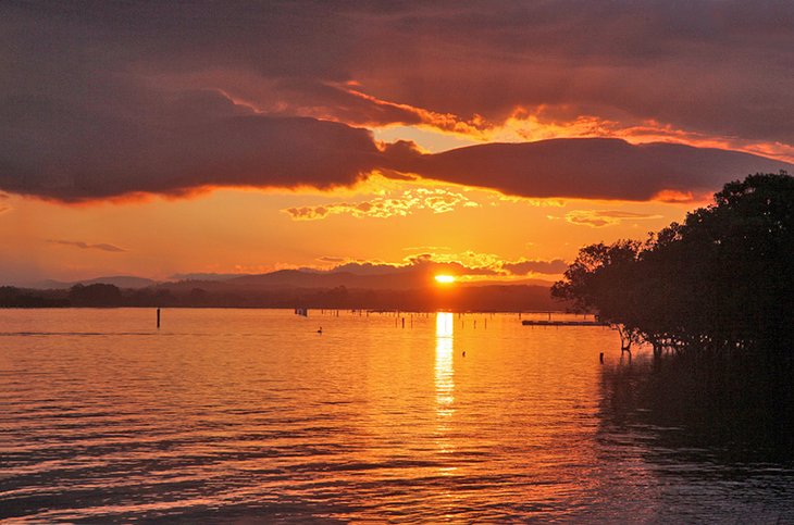 Sunset over the Hastings River