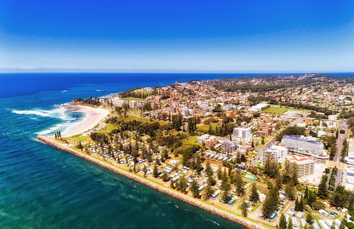 Aerial view of Port Macquarie and the Hastings River