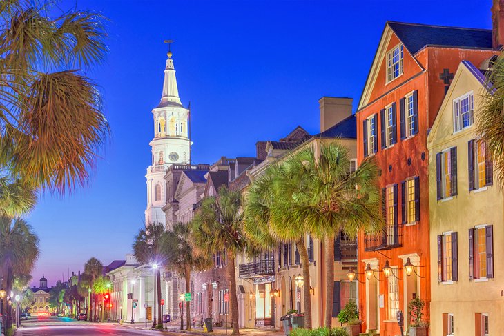 The historic French Quarter in Charleston