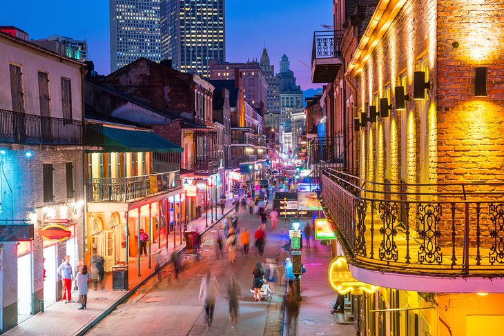 Bourbon Street in New Orleans