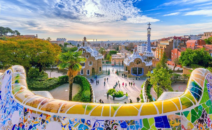 View from Park Guell in Barcelona
