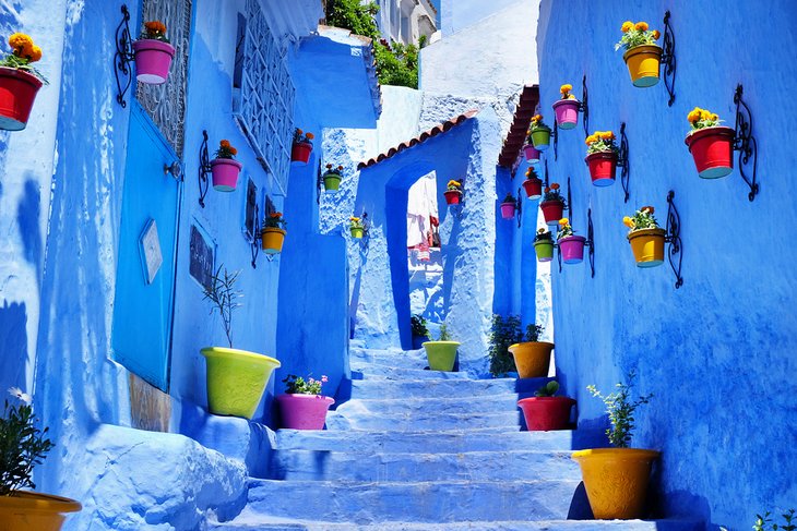 The blue city of Chefchaouen, Morocco