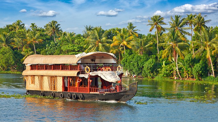 Houseboat in Kerala, India