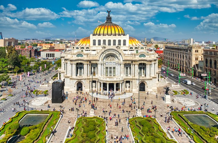 Palace of Fine Arts in Mexico City