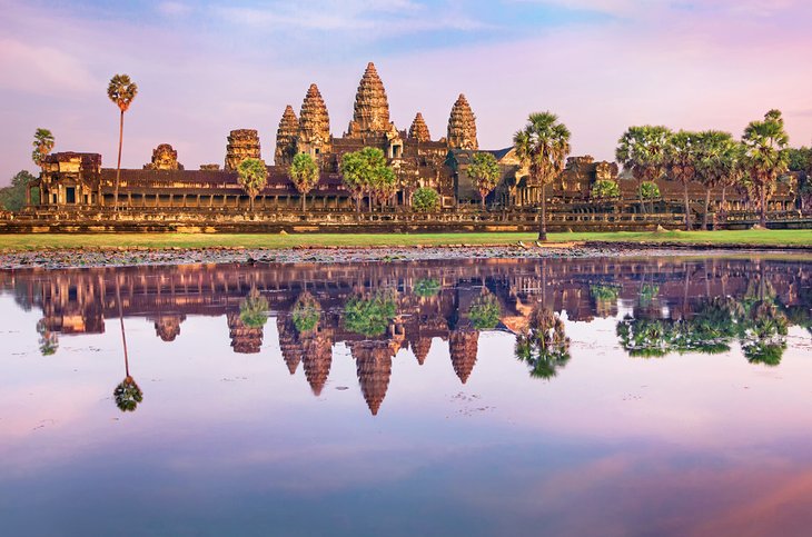 Lever du soleil à Angkor Vat