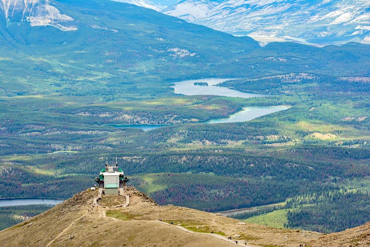 View of the Jasper SkyTram upper station