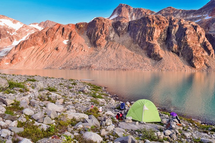 Camping at Wedgemount Lake