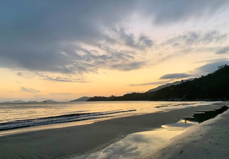 Pui O Beach at sunset