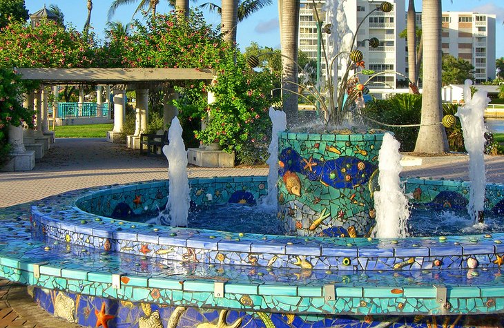 Fountain in Veterans Park, Delray Beach