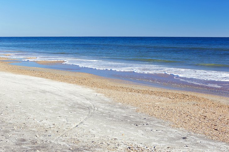 The beach at Little Talbot Island State Park