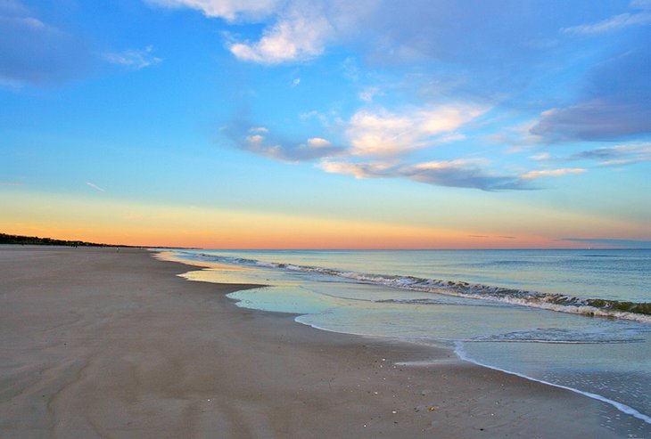 Neptune Beach at sunset