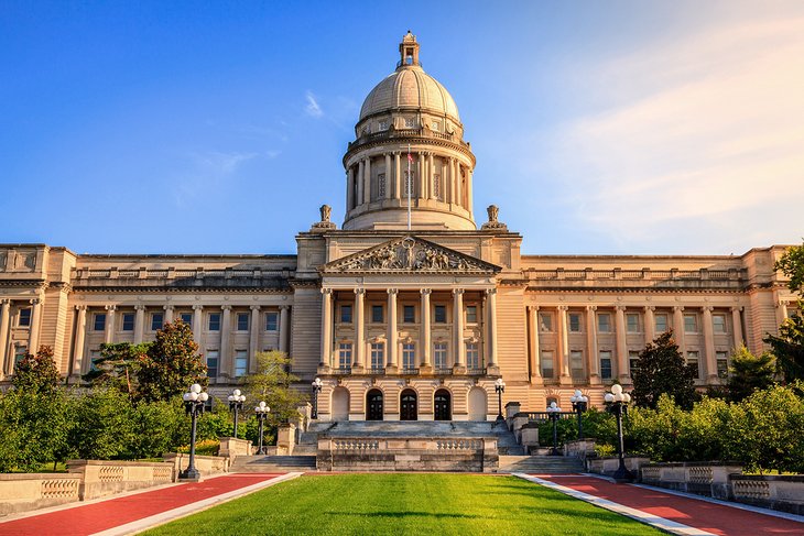 Capitol building in Frankfort, Kentucky