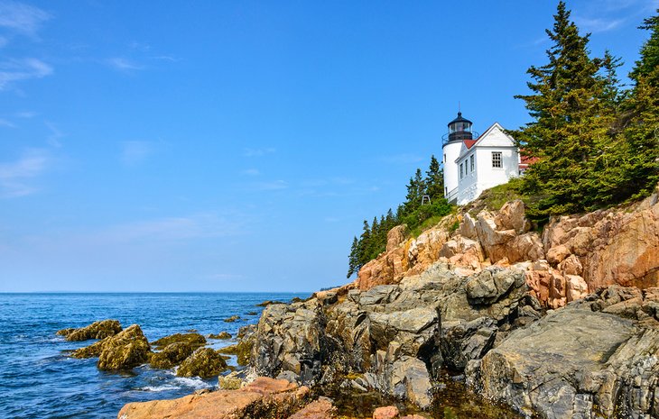 Historic lighthouse in Acadia National Park
