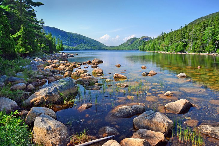 Jordan Pond and The Bubbles at Acadia National Park