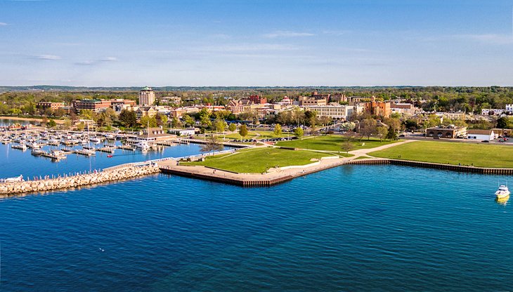 View of the waterfront in Traverse City