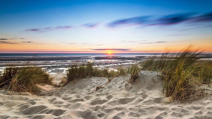 Sunset over Sleeping Bear Dunes