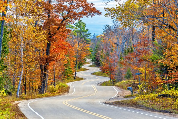 Fall colors in Door County, Wisconsin