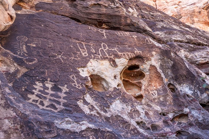 Petroglyphs in Red Rock Canyon