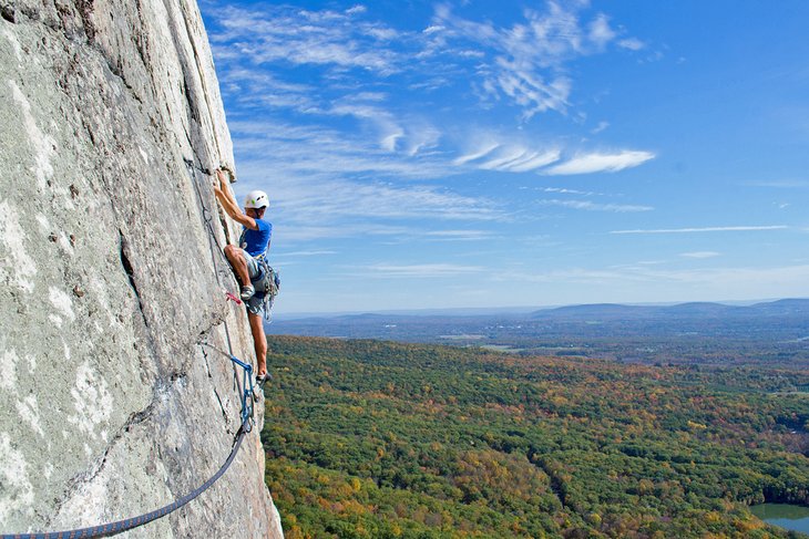 Rock climbing in The Gunks