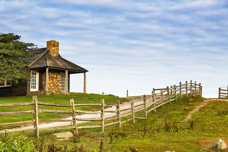 Log cabin at Deep Hollow Ranch