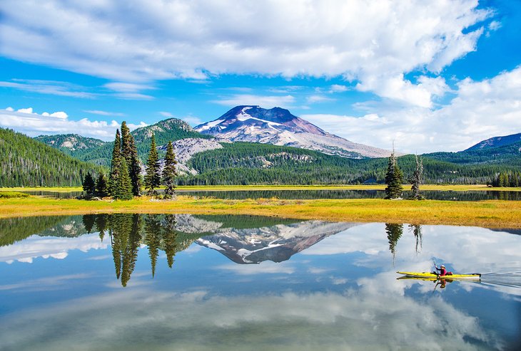 Kayaker on Sparks Lake