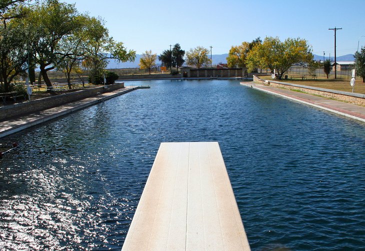 Natural swimming pool at Balmorhea State Park