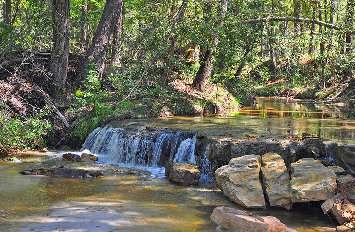 Waterfall on Sawmill Trail at Boykin Springs Recreation Area