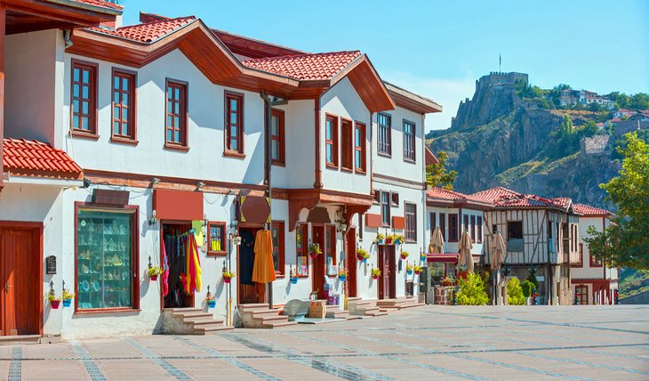 Restored houses around Haci Bayram plaza