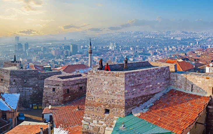 Ankara view from the citadel district