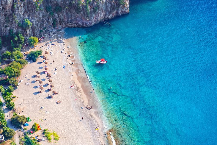 The beach at Butterfly Valley