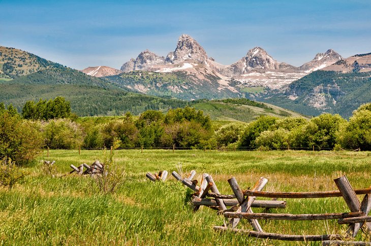 View of the Teton Range from Idaho