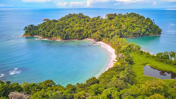 Aerial photo of Manuel Antonio National Park